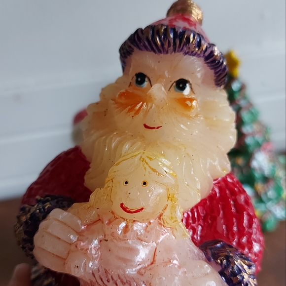 Two vintage Santa candles - Picture 9 of 15